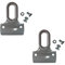 TENDAGGIMANIA Ganci per Tende da Sole Esterno 1 COPPIA - Completi di viti di fissaggio - Colore GRIGIO - Accessori occhielli per tende da sole Tempotest in PVC - ADATTABILI A Qualsiasi Profilo