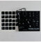 StickersLab - Adesivi lettere tastiera Italiano fondo nero lettere bianche (13,5mm x 13,5mm)