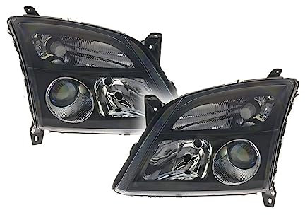 DEPO Set Hauptscheinwerfer Scheinwerfer H7 + Set Satz Links und Rechts Kompatibel mit Opel Signum CC Z03 Vectra C Z02 Caravan 2002-2005