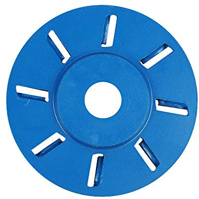 Holzschnitzscheibe, 8 Bogenzähne, flache Hobel, gebogene Holzschnitzscheibe, Fräswerkzeug, Polierwerkzeug, Schleifmaschine, Kettenscheibe, Werkzeug, 90 mm Durchmesser und 16 mm Winkelschleifer