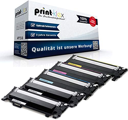 5X Print-Klex Tonerkartuschen kompatibel für Samsung CLP 320 CLP 320 N CLP 320 Series CLT-4072SELS CLT4072 CLT-4072 Black Cyan Magenta Yellow - Office Plus Serie