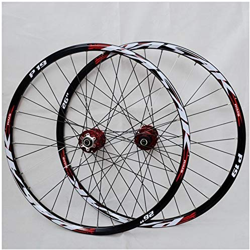 VPPV 26 Zoll 27,5 29ER Mountainbike Laufradsatz Aluminium Legierung MTB Radlaufräder Scheibenbremse für 7/8/9/10/11 Speed (Size : 26 inch)