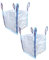 A&A Supplies 2 Sacs de construction en vrac FIBC avec poignées - 1/2 tonne, pour déchets de jardin - en matériau tissé industriel, robustes (2)