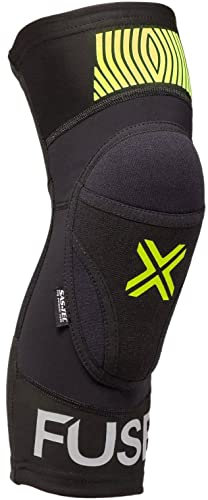 Fuse Omega Ginocchiere Nero Giallo Nero/Giallo Fluo, Bambini M-L