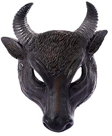 Buffalo Bullkopf Maske Tier Halbmaske gruselige Maskerade verkleiden Horror Masken Kostüm Neuheit Halloween Kostüm Party
