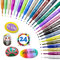 JYUYNY Acrylic Paint Pens,Paint Pens Markers,24 Colors Permanent Paint Art Markers Waterbased Pen Set for Photo Album,Canvas, DIY Craft, Glass, Ceramic, Wood,Halloween Pumpkin,Easter Egg,Non Toxic
