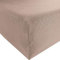 REDBEST Spannbettlaken Denver Elasthan-Jersey-Stretch Taupe Größe 90x190 cm - 100x200 cm - besonders weich und anschmiegsam, bügelfrei, mit Rundumgummi
