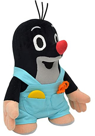 Plüschtier Kuscheltier 20 cm Original Der Kleine Maulwurf mit Blau Hose, Stehend Stofftier Schmusetier für Kinder Baby Jungen Mädchen