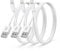 CyvenSmart 3Pack Apple MFi Certified iPhone Charger 2M,iPhone Lightning to USB A Cable 2 Meters,Fast Charging Lead for 12 SE 2020 11 Xs Max XR X 8 Plus 7 6 5s iPad Pro (2M, White, 3)