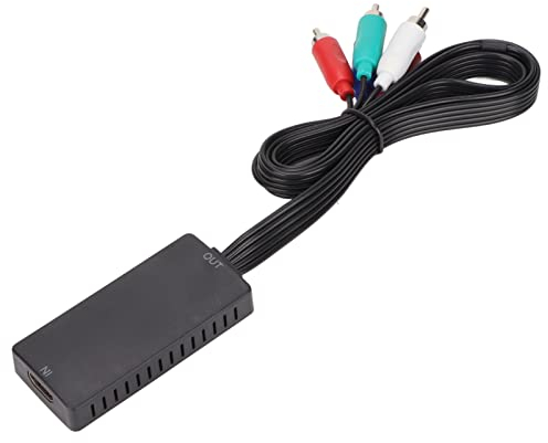 Convertitore da HDMI a Componente, 1080P Convertitore da HDMI a Componente Adattatore per Video Converter, Alta Precisione 1080P, Convertitore Plug And Play per Dvd e PC