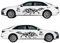 Auto Aufkleber Wolf Totem Personalisierte modifizierte Körper Sticker ganze Auto Aufkleber 63 Zoll (Schwarz)