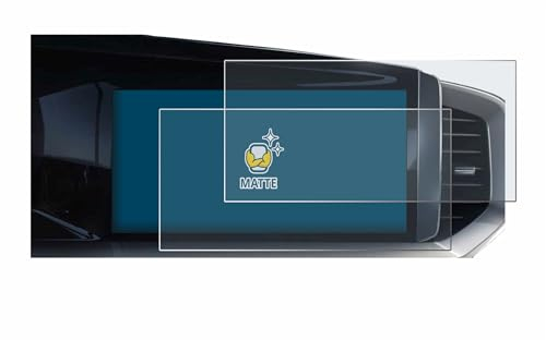 BROTECT Entspiegelungs-Schutzfolie für Opel Mokka B 2022 Infotainment System 7 (2 Stück) Matte Displayschutz-Folie, Anti-Fingerprint
