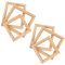NUOBESTY 6Pcs Hölzernen Fotorahmen Mini Fotorahmen Bildmalerei Bildrahmen Quadratische Fotorahmen Poster Holzrahmen für Mini House Supplies Dekor Dekor