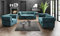 Polstergarnitur Sofagarnitur Roma 3+2+1 Glamour Gesteppt Chesterfield 11 (1-sitzer)