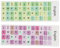 ASHATA 2Pcs Computer Keyboard Skins, Colorful English Keyboard Stickers for PC Computer Laptop Notebook Desktop (C)