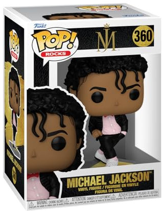 Funko POP! Rocks: Michael Jackson (Billie Jean) - Figura in vinile da collezione - Merchandise ufficiale - Giocattoli per bambini e adulti - Modello di figura da collezione e da esposizione