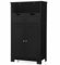 COSTWAY Bathroom Floor Cabinet, Wooden Free Standing Storage Cupboard with Adjustable Shelf, 2 Drawers and Doors, Home Living Room Hallway Organiser Unit (Black)