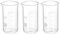 PATIKIL 3uds 100ml Alto Forma Vidrio Precipitados Vaso, 3.3 Borosilicato Vidrio Graduado Impreso Escala Medición Vasos con Caño para Cocina Laboratorio Líquidos