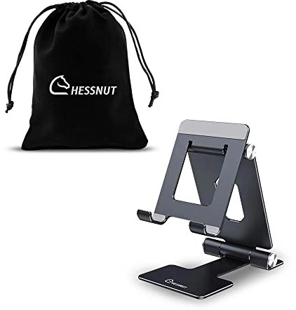 Chessnut Soporte plegable doble para teléfono celular, totalmente ajustable, soporte plegable para teléfono de escritorio, compatible con teléfonos 13, 12, 11, Pro, Xs, XS, Max, Xr X 8, Nintendo