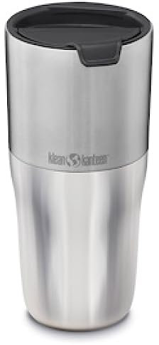 Klean Kanteen - Vaso Rise Tumbler con tapa abatible 26oz (768ml) plateado