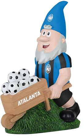 FOCO Official Licensed Atalanta BC Football Garden Gnome with Wheelbarrow