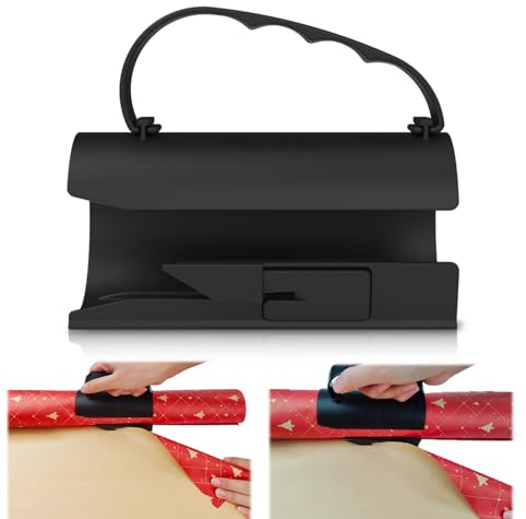 Geschenkpapier Schneider für Rollen, Geschenkpapier Schneider, Geschenkpapier Cutter Tragbare Papierschneider, Roll Papier Schneidegerät für Weihnachten Geburtstag Geschenkpapier