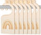 7 Stück Baby Größentrenner aus Holz,Größenreiter für Babykleidung,Holz Trennwände für den Baby Garderobenschrank,Schrankteiler für Neugeborene und Kleinkinder,Babykleiderschrank Schrankteiler