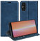 leleyo Hülle für Sony Xperia 5 V Handyhülle Magnet Kartenfach Standfunktion Klapphülle für Sony Xperia 5 V Klappbar Flip Case, Blau
