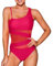 USUN Costume da Bagno Intero Donna Scollo a V Curvy Costumi Elegante Pancia Ruched Push up Beachwear Monokini Controllo della Pancia Vintage Sexy Vita Alta Swimsuit Slim Un Pezzo Spiaggia Swimwear