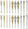 20Pcs Tiny Snuff Spoon, Mini Retro Tiny Spoons for Powder, Mini Spoon Keychain for Necklace (20)