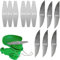 12 Stück Rasentrimmer Klingen aus Metall, Ersatzmesser rasentrimmer Set, Rasentrimmer Ersatzklingen Rasentrimmer Zubehör für Akku-Rasentrimmer (nur 12 Klingen-Zubehör)
