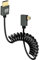 GELRHONR Câble enroulé micro hdmi 8k, cordon mince flexible court micro hdmi vers hdmi mâle vers mâle à ressort (Right Angle)