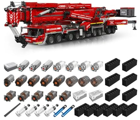 WANENGEDIY LTM11200 Kran Raupenkran Klemmbausteine Baukasten 8506 Teile Technology LKW-Kran Modellbauklötze mit 20 Motoren, 2024 Geschenk zu Weihnachten für Erwachsene