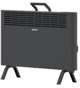 STIEBEL ELTRON new floorstanding convector, electric heater CNS-B 2000 Plus LCD move (UK), 2000 W for about 25 sqm, TÜV approved, 7-day timer, overheating protection, black, 207069