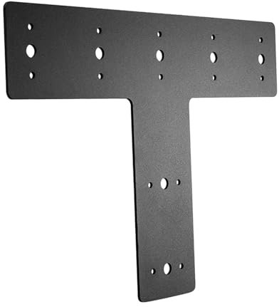 Folpus Soporte plano en forma de T con placa de unión en T, práctico soporte de conexión