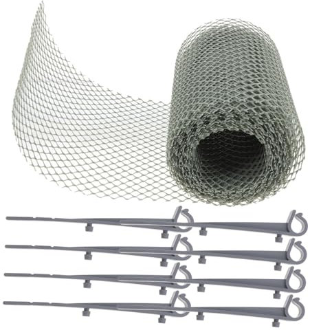 CANIGHT Roof Gutter Mesh System Efficient Gutter Guard for Leaves Debris Wide Design Easy Installation for Roof Types