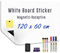 HeatPomelo Tableau Blanc Magnétique Effaçable – 120 x 60 cm | Film Autocollant Adhésif Tableau Velleda Mural pour Maison, Bureau, Porte