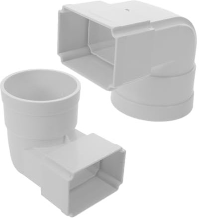 Uonlytech 2pièces Adaptateur De Gouttière Plastique Connecteur De Drainage Pour Systèmes De Gouttières Compatible Avec Différents Types De Bâtiments Installation Facile Et Prévention