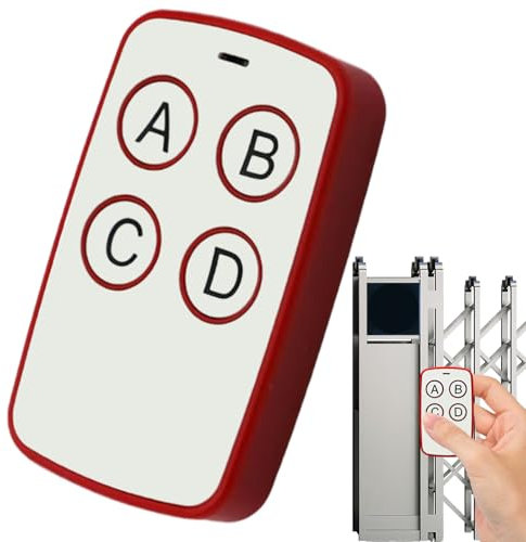 Telecomando Per Porta Da Garage - Telecomando Per Apriporta Da Garage | Duplicatore Per Apricancello Senza Fili | Telecomandi Clonabili A 4 Pulsanti, Telecomandi Di Ricambio Per Cancelli Elettrici A 4