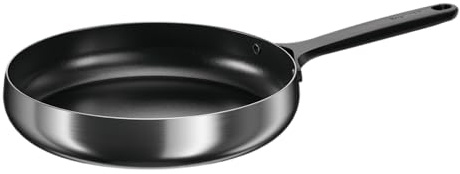 Berghoff Home Edelstahl Bratpfanne 28cm – Antihaft-Pfanne ohne PFAS – beschichtete Universalpfanne für alle Herdarten – langlebige Non-Stick Pfanne - schwarz
