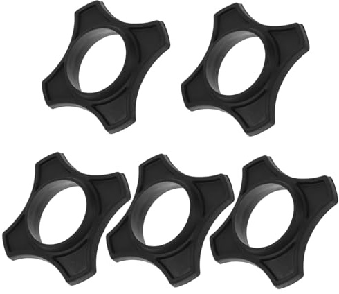 5 Stück Mikrofonring für Kabellose Mikrofone, Schwarz aus Kunststoff | Rutschhemmender Ersatz, Kompakt und Leicht Montierbar, Passend für Ktv und Riegel im Täglichen Einsatz