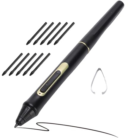 Oreilet Tablet-Stift, Digitaler Stift W10 8192 Druckstufen, Eingabestift mit 10 Ersatzspitzen, für BT-101A BT-101B -19UHD -19UHDT -19HD -19HDT (W10)
