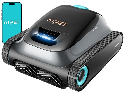 Aiper Scuba S1 Robot Piscine, Nettoyage Parois et Ligne d’Eau, Aspirateur Piscine 180 Min, Filtration Ultra-Fine, Navigation Intelligente, Contrôle par App (Reconditionné)