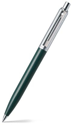 Sheaffer Sentinel Nickel Plate Trim Ballpoint Pen - Green