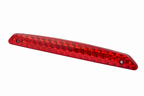 HELLA 2DA 343 800-057 Zusatzbremsleuchte - LED - 12V - aufklebbar/Anbau - Lichtscheibenfarbe: rot - LED-Lichtfarbe: rot - Kabel: 200mm - Stecker: AMP - hinten