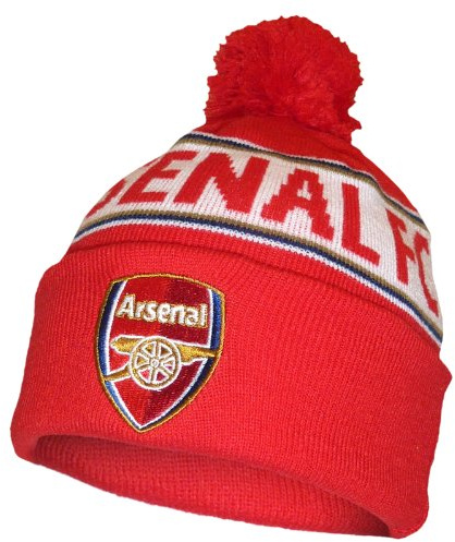 Official ARSENAL FC roten und weißen Pudelmütze