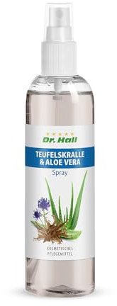 Dr. Hall Teufelskralle + Aloe Vera Spray, 250 ml – Naturprodukt – Teufelskralle zum Sprühen – Muskel und Gelenke – Soforthilfe für beanspruchte Muskeln und Gelenke