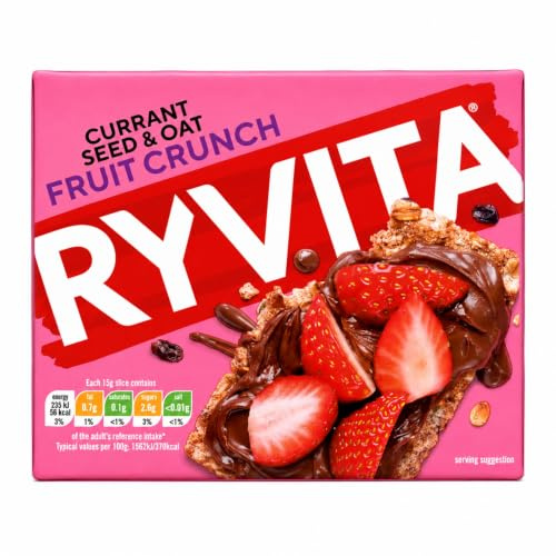 Ryvita Fruit Crunch Knäckebrot (200g) - Packung mit 6