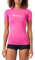 O'Neill Damen Basic Skins Short Sleeve Rash Guard Chaleco, Mujeres, Rosa, Extra-Large