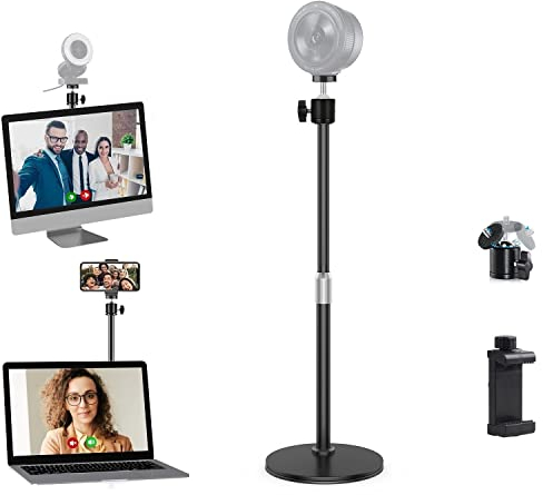 Professional Camera Tripod Mount Holder Stand for Logitech Webcam C930 C920 C615 C310-Silver